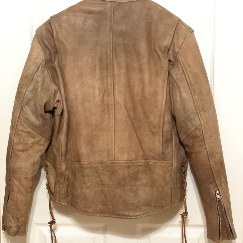 Distressed Quilted Leather Riding Jacket - Picture 2 of 11